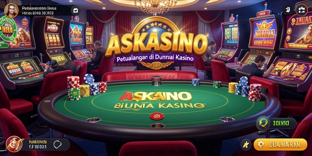 Menampilkan gameplay seru ASKASINO dengan beragam permainan kasino.