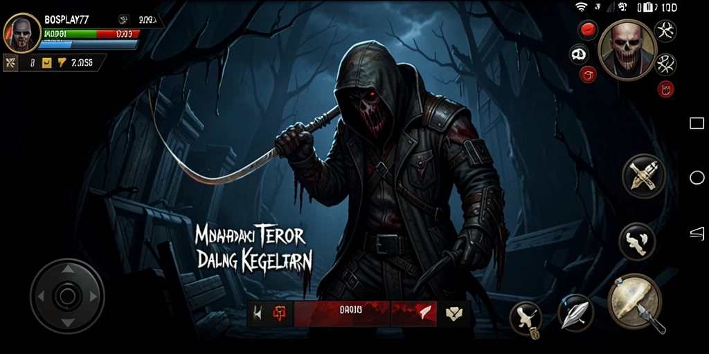 Tampilan gameplay mencekam di <strong>BOSPLAY77</strong> menghadirkan suasana Horror yang nyata.