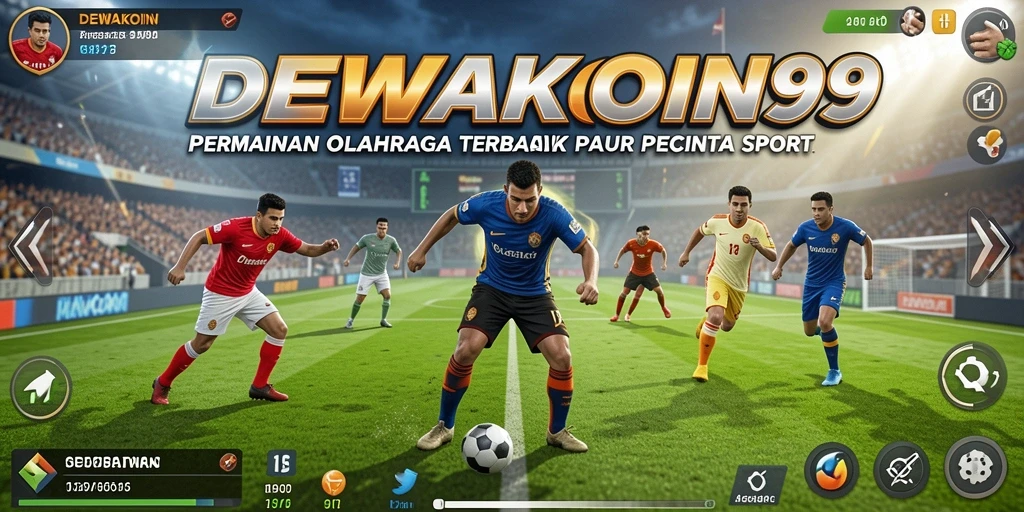 Screenshot gameplay DEWAKOIN99 menampilkan aksi olahraga yang mendebarkan.