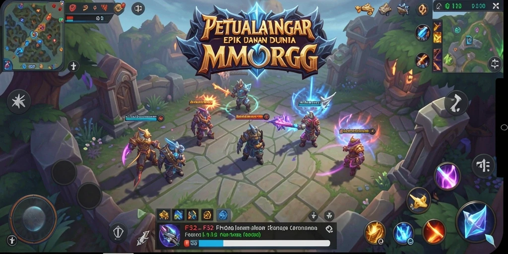 Tampilan menarik dari gameplay F32 yang penuh aksi.