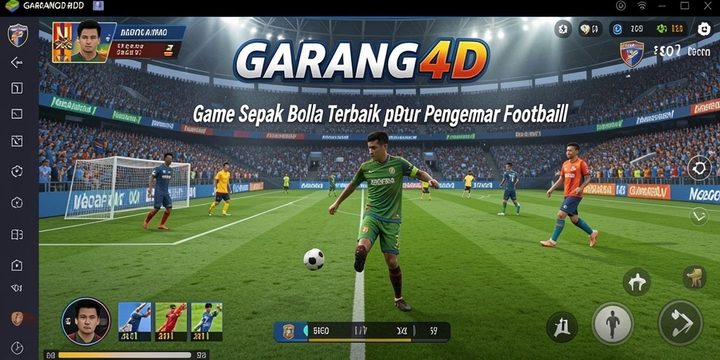Screenshot GARANG4D menunjukkan pemain beraksi di lapangan sepak bola.