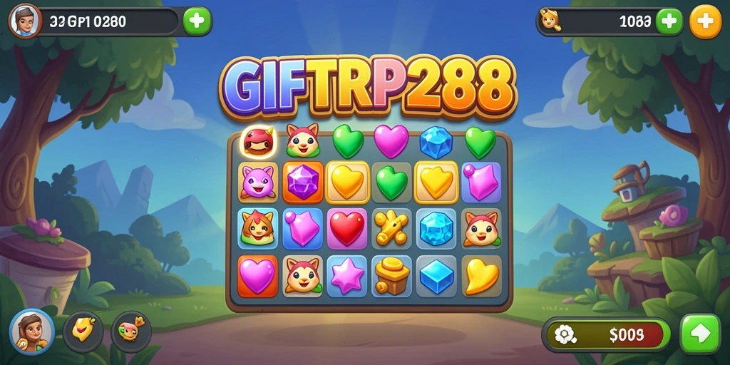 Screenshot gameplay GIFTRP288 yang menarik dan penuh warna.