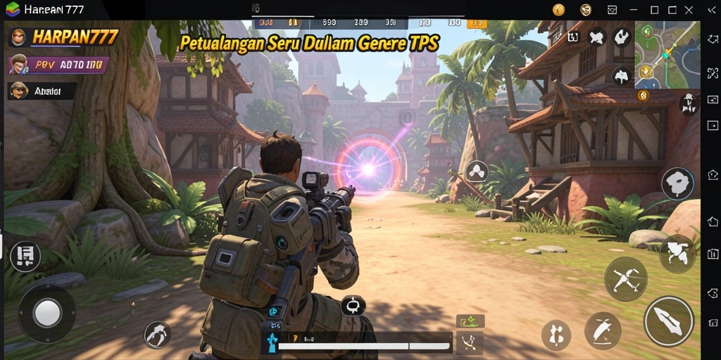 Gameplay intens dalam <strong>HARAPAN777</strong> saat bertempur dengan lawan.