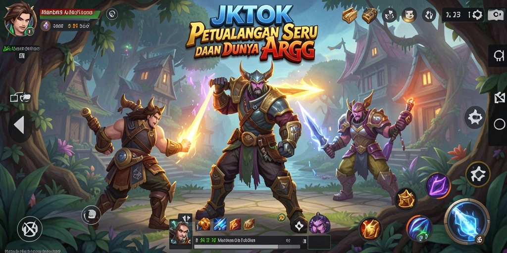 Tampilan gameplay JKTOK yang menampilkan aksi pertempuran mendebarkan.