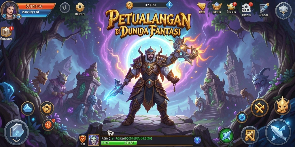 Tampilan gameplay petualangan yang seru dan menegangkan.