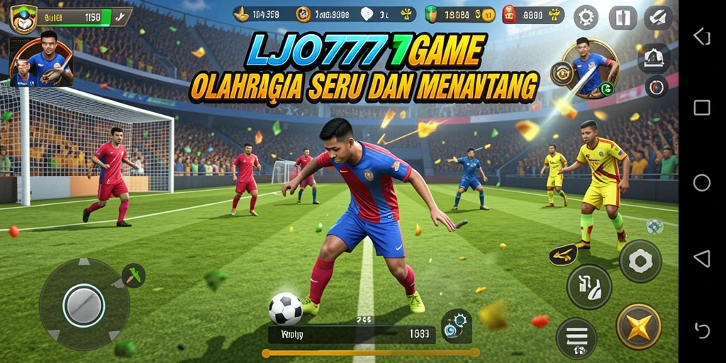Tampilan gameplay LJO777 yang menampilkan pertandingan seru dan dinamis.