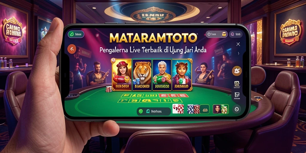 Tampilan aksi permainan Live Casino yang mengesankan di MATARAMTOTO.