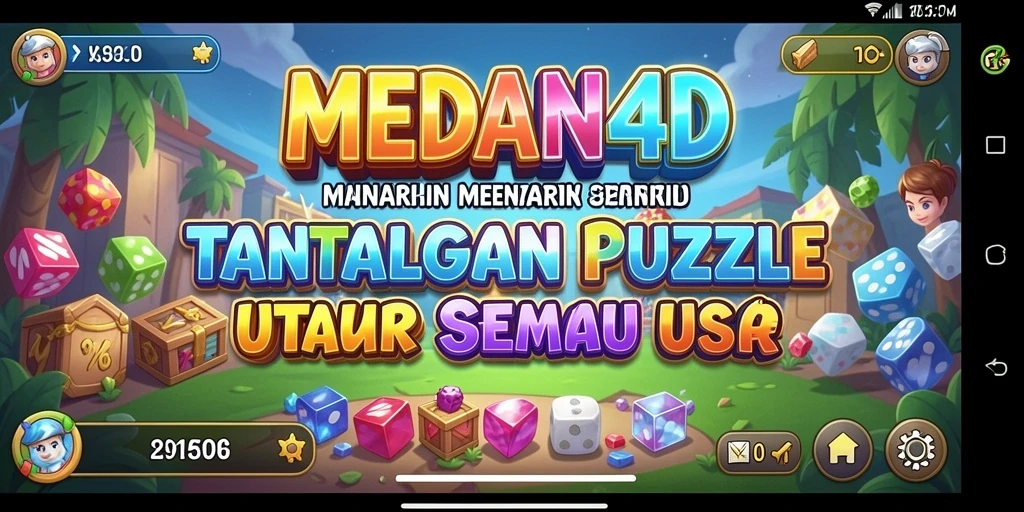 Tampilan gameplay menarik dari MEDAN4D yang menantang.