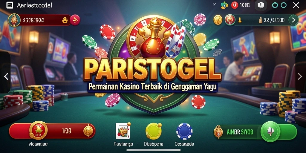 Screenshot gameplay PARISTOGEL yang menunjukkan keseruan bermain Kasino.