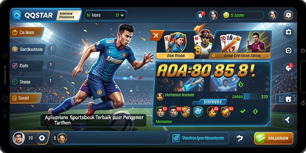 Tampilan gameplay menarik dan interaktif dari aplikasi Sportsbook QQSTAR.