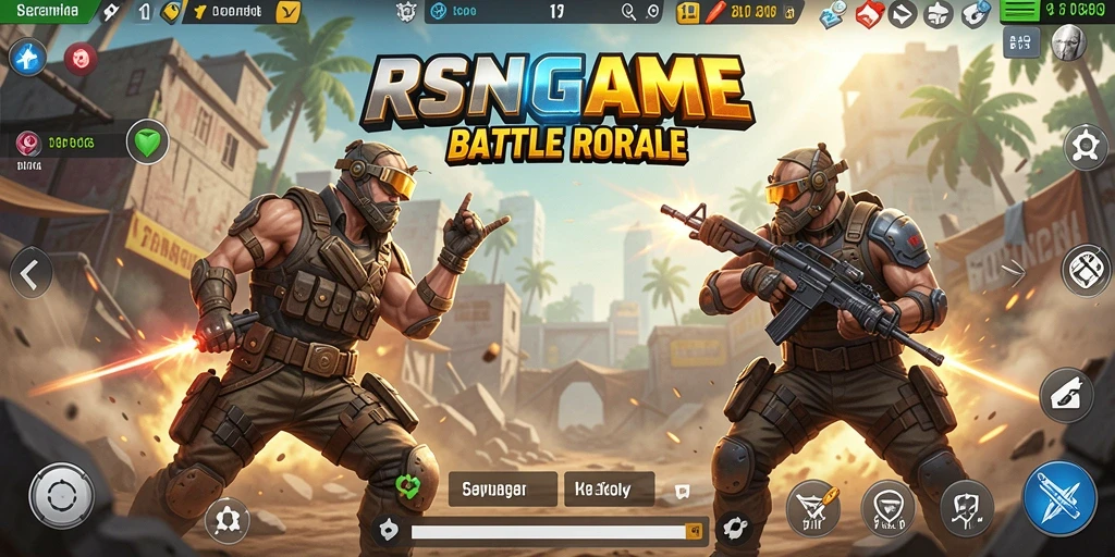 Gameplay menegangkan dalam RSNGAME pembawa aksi Battle Royale.