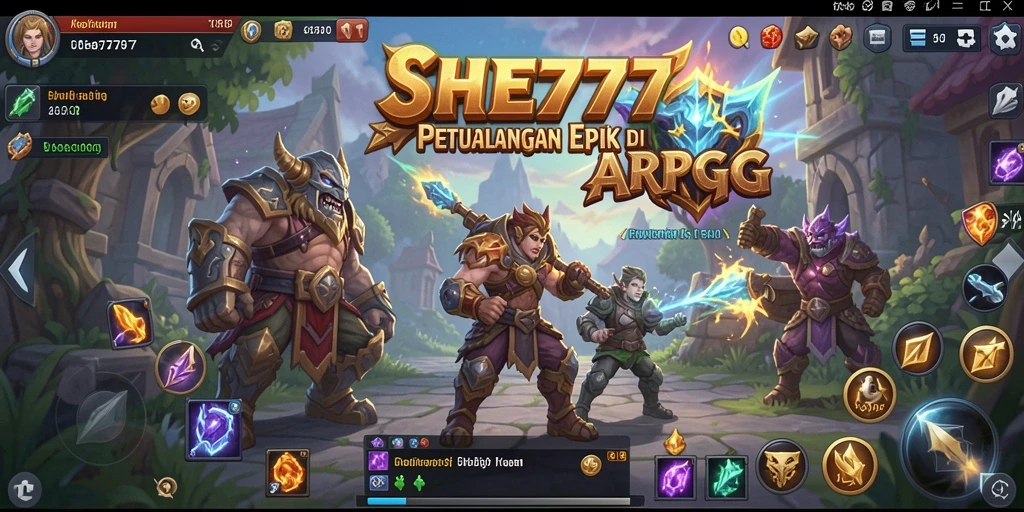 Tangkapan layar menunjukkan aksi mendebarkan dalam permainan ARPG.