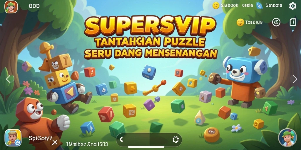 Tangkapan layar gameplay <strong>SUPERSVIP</strong> menunjukkan tantangan puzzle yang menarik.