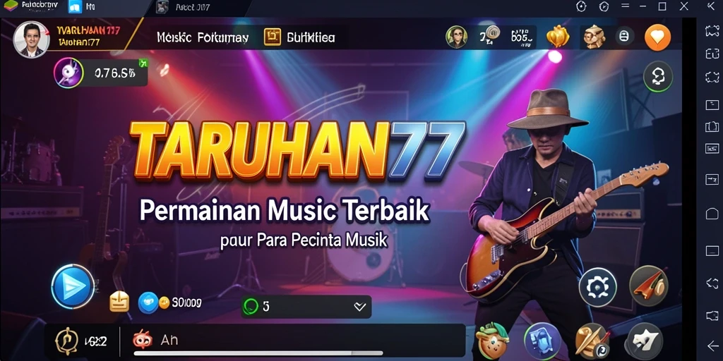 Tangkapan layar TARUHAN77 menampilkan gameplay seru dengan berbagai lagu.