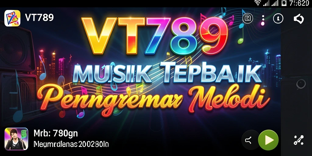 Screenshot VT789 menampilkan gameplay seru dan interaktif di dunia musik.